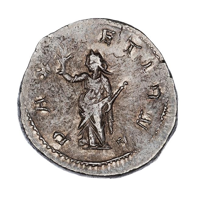Trebonianus Gallus, silver antoninianus, collection photograph ANS-1944.100.27037, reverse