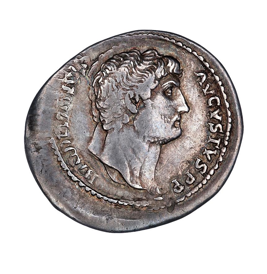 Hadrian, silver cistophorus, collection photograph ANS-1944.100.45565, obverse