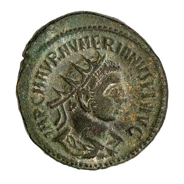 Numerian, silver antoninianus, collection photograph ANS-1944.100.36662, obverse