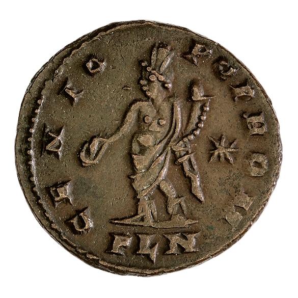 Licinius, copper-alloy nummus, collection photograph ANS-1947.97.16, reverse