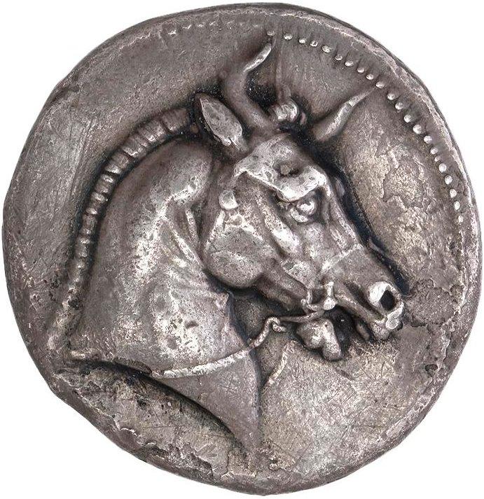 Seleucus I Nicator, silver tetradrachm, collection photograph ANS-1967.152.675, obverse