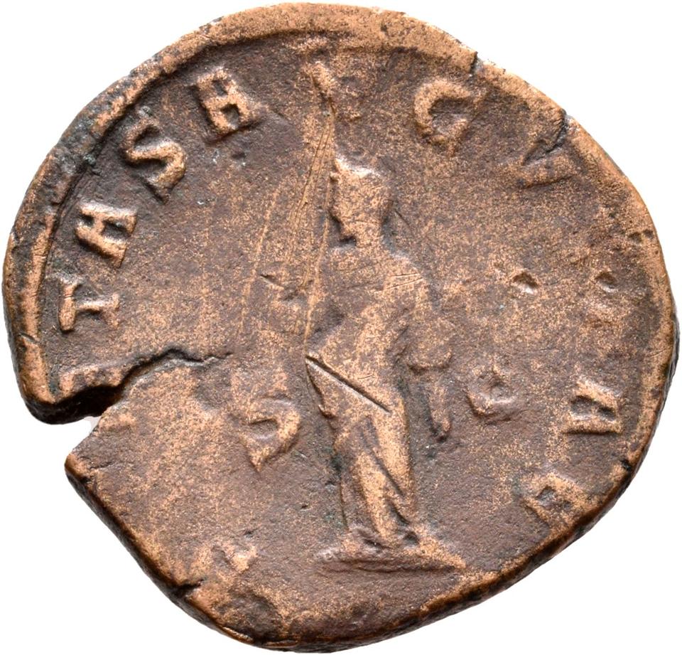 Philip the Arab, copper-alloy sestertius, collection photograph Rostock-ID1175, reverse