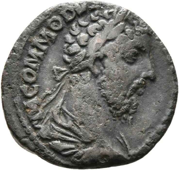 Commodus, silver denarius, collection photograph Rostock-ID175, obverse