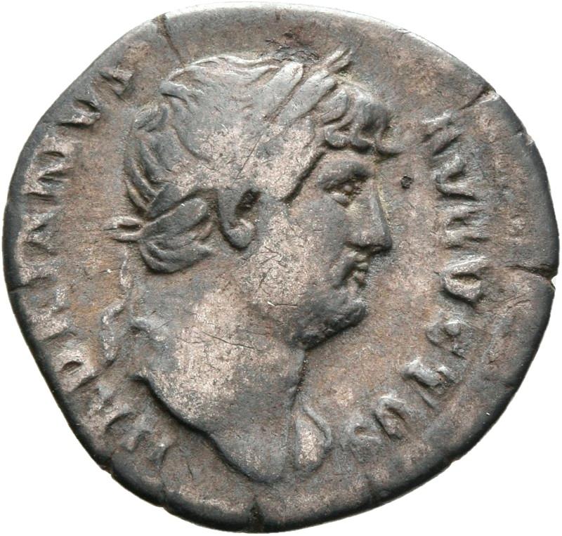 Hadrian, silver denarius, collection photograph Rostock-ID140, obverse