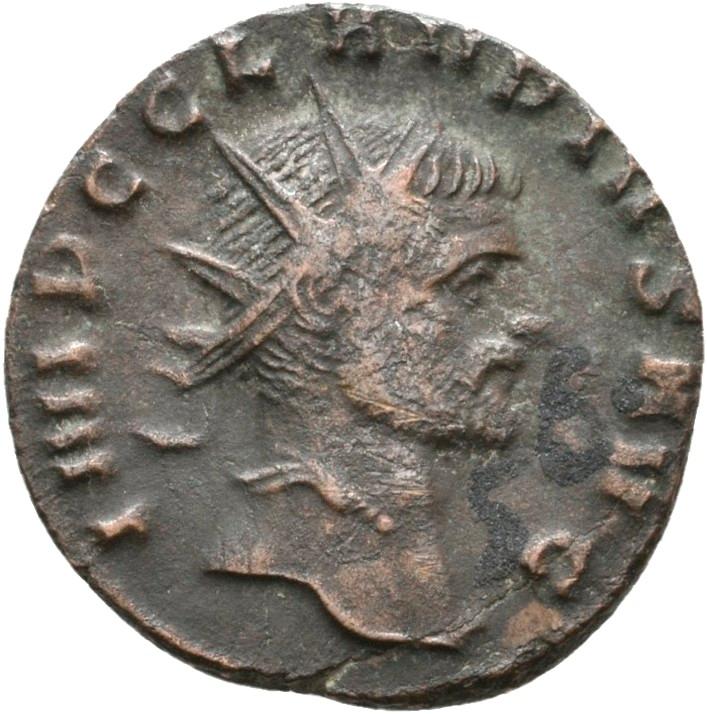 Claudius II Gothicus, silver antoninianus, collection photograph Rostock-ID1213, obverse