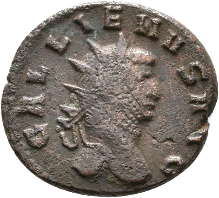 Gallienus, silver antoninianus, collection photograph Rostock-ID1032, obverse