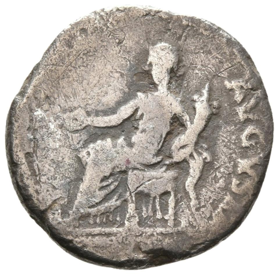 Nero, silver denarius, collection photograph Rostock-ID51, reverse