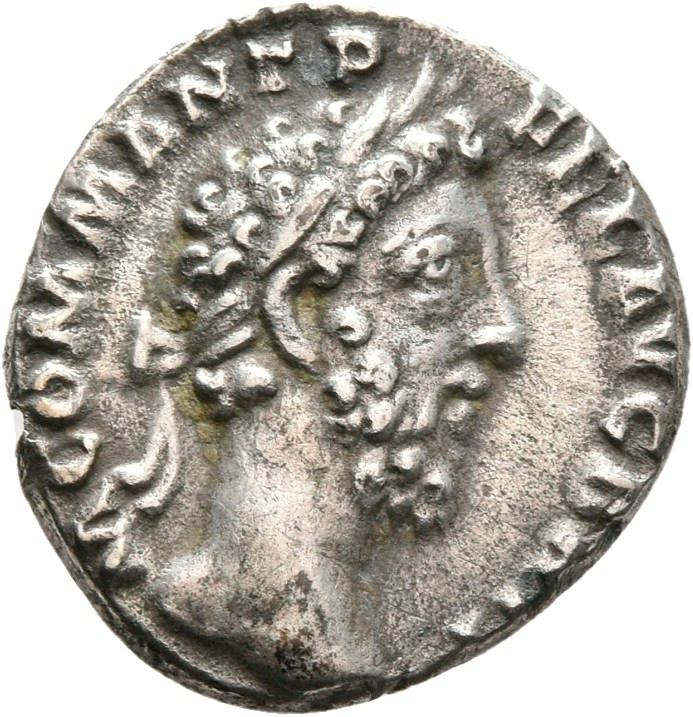 Commodus, silver denarius, collection photograph Rostock-ID178, obverse