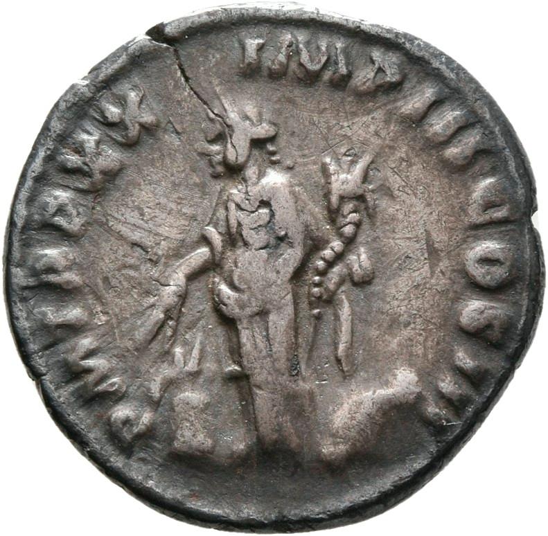 Marcus Aurelius, silver denarius, collection photograph Rostock-ID185, reverse