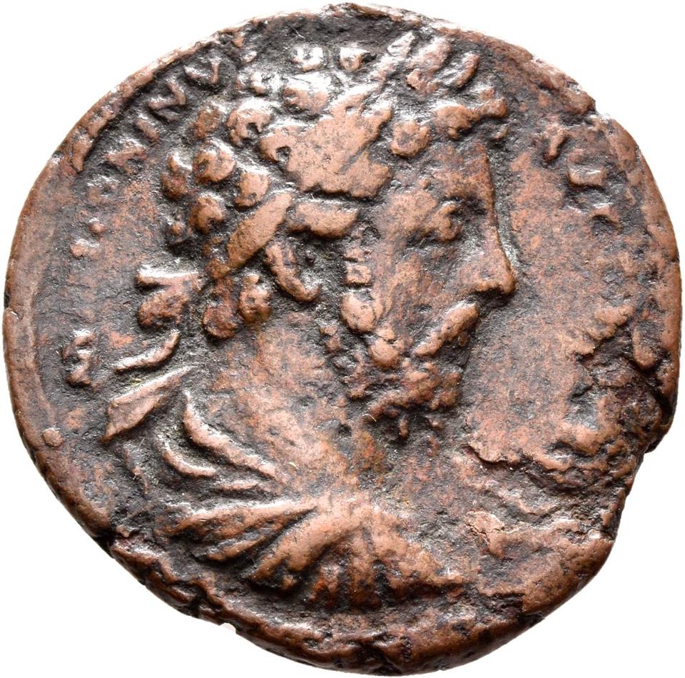 Marcus Aurelius, copper-alloy as, collection photograph Rostock-ID275, obverse