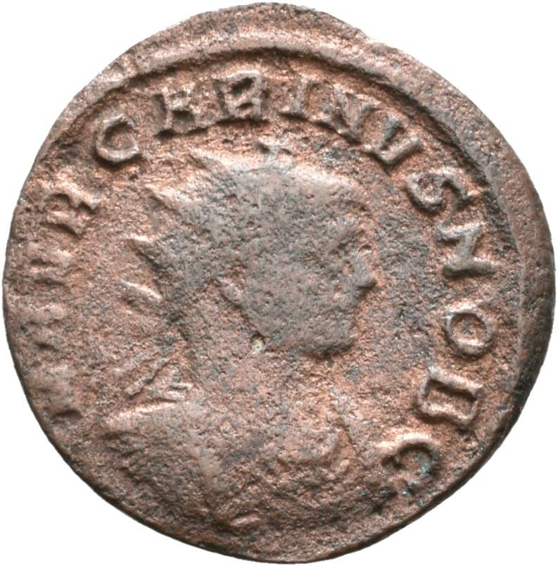 Carus, silver antoninianus, collection photograph Rostock-ID1279, obverse