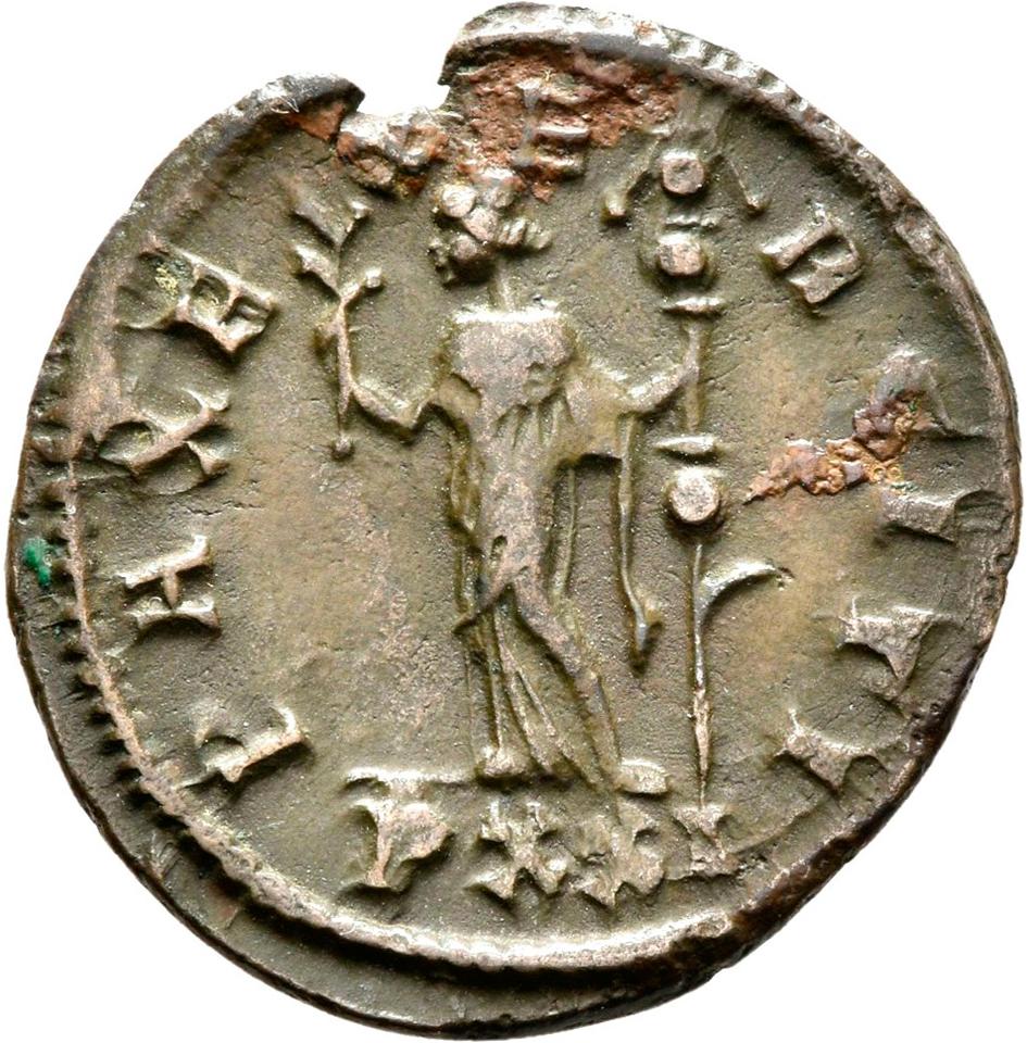 Carus, silver antoninianus, collection photograph Rostock-ID1278, reverse