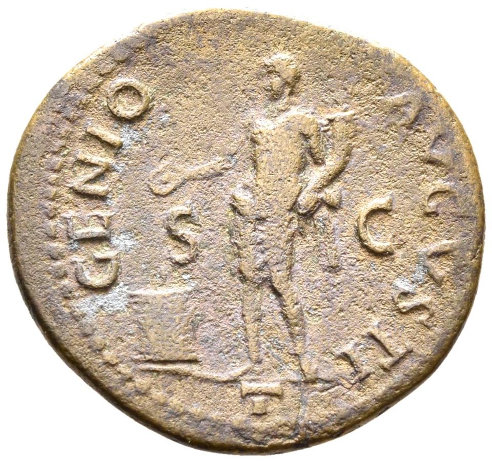 Nero, copper-alloy as, collection photograph Rostock-ID53, reverse