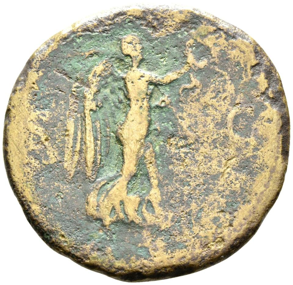 Galba, copper-alloy sestertius, collection photograph Rostock-ID63, reverse
