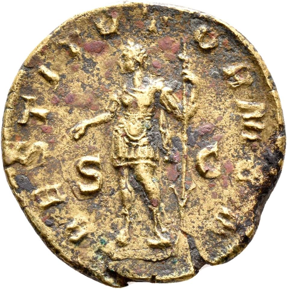 Severus Alexander, copper-alloy dupondius, collection photograph Rostock-ID206, reverse