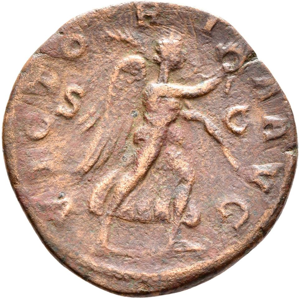 Maximinus Thrax, copper-alloy sestertius, collection photograph Rostock-ID237, reverse