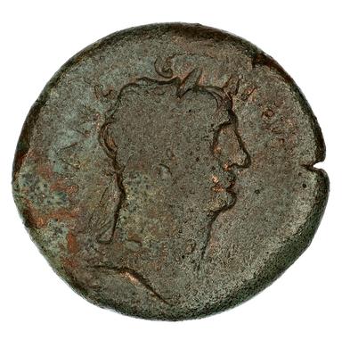 Trajan Copper-Alloy Drachm, obverse