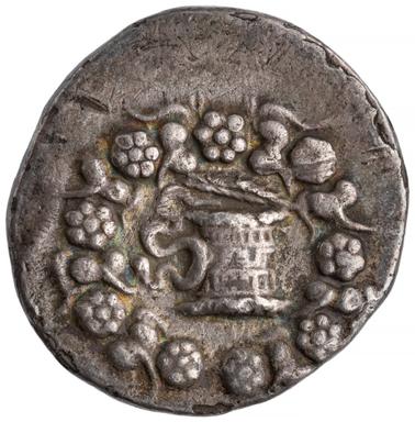 Roman Republic Silver Cistophorus, obverse