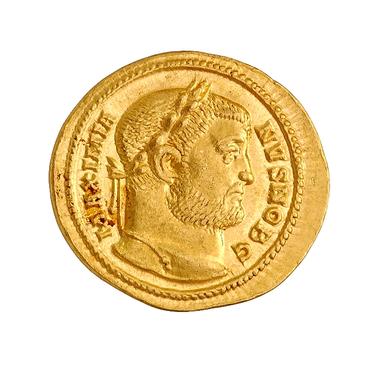 Galerius Gold Aureus, obverse