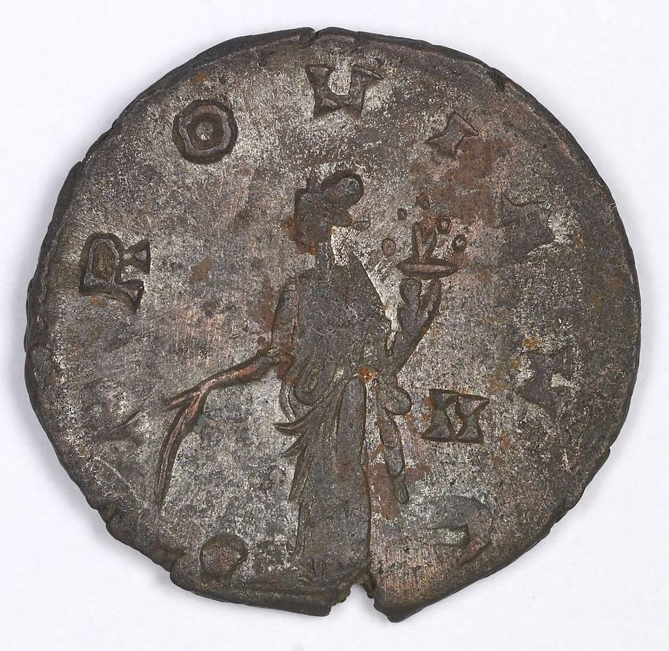 Gallienus, silver antoninianus, collection photograph IATH-1991.17.90, reverse