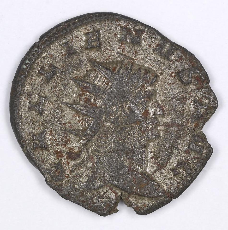 Gallienus, silver antoninianus, collection photograph IATH-1991.17.81, obverse