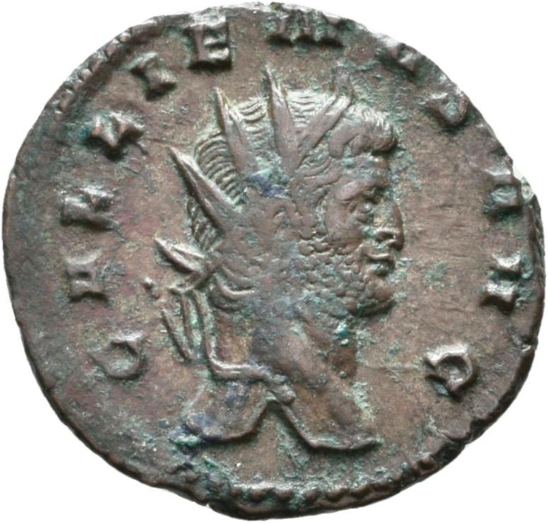 Gallienus, silver antoninianus, collection photograph Rostock-ID1044, obverse