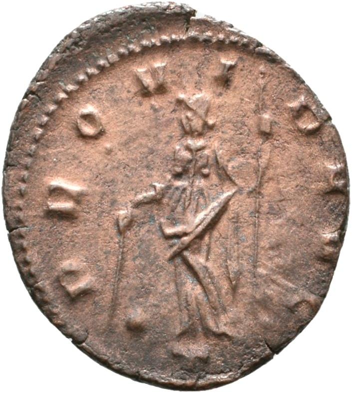 Claudius II Gothicus, silver antoninianus, collection photograph Rostock-ID1223, reverse