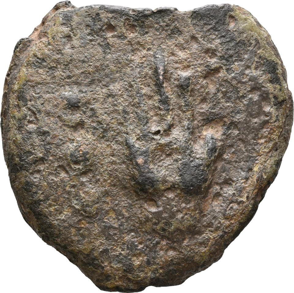 Roman Republic, copper-alloy quadrans, collection photograph Rostock-ID485, obverse
