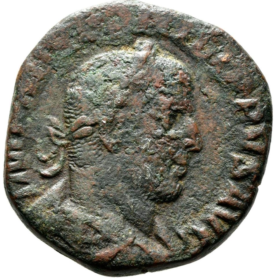 Philip the Arab, copper-alloy sestertius, collection photograph Rostock-ID1169, obverse
