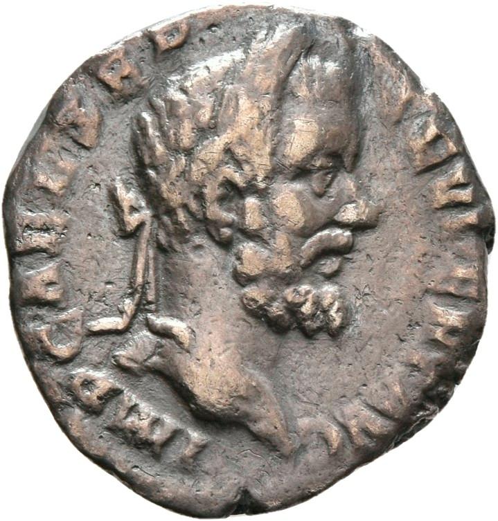 Septimius Severus, silver denarius, collection photograph Rostock-ID210, obverse