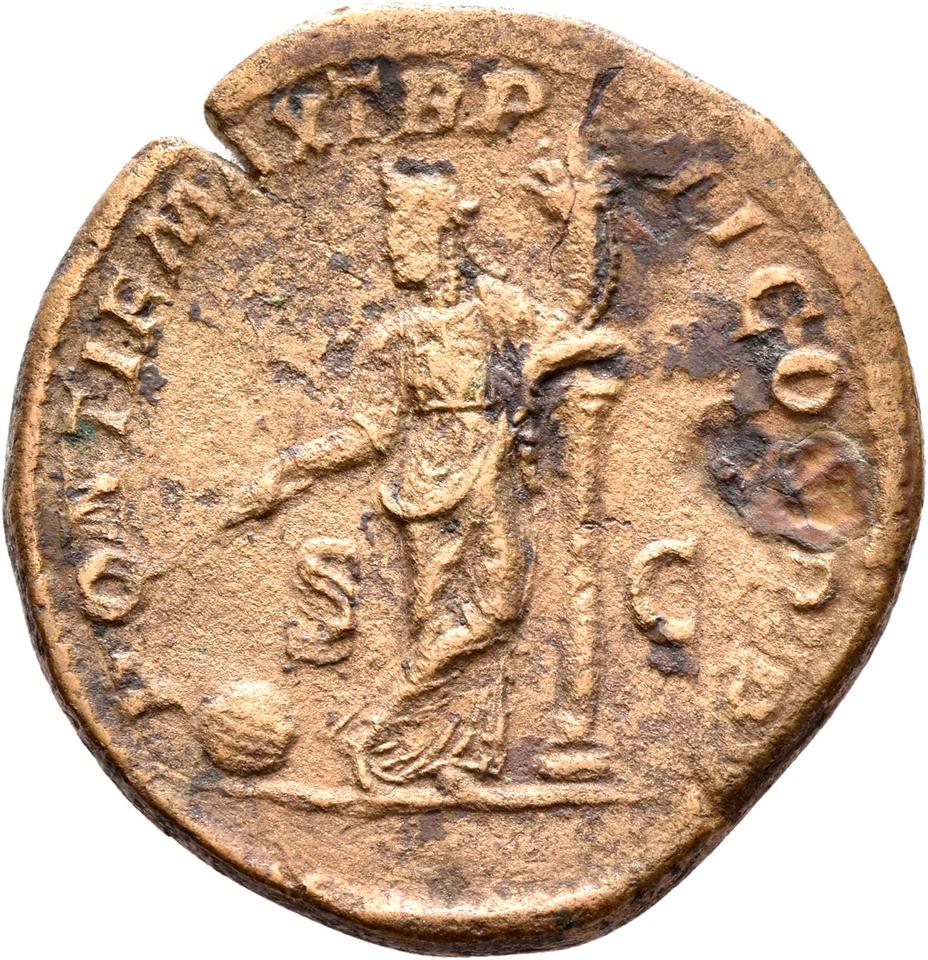 Severus Alexander, copper-alloy sestertius, collection photograph Rostock-ID203, reverse