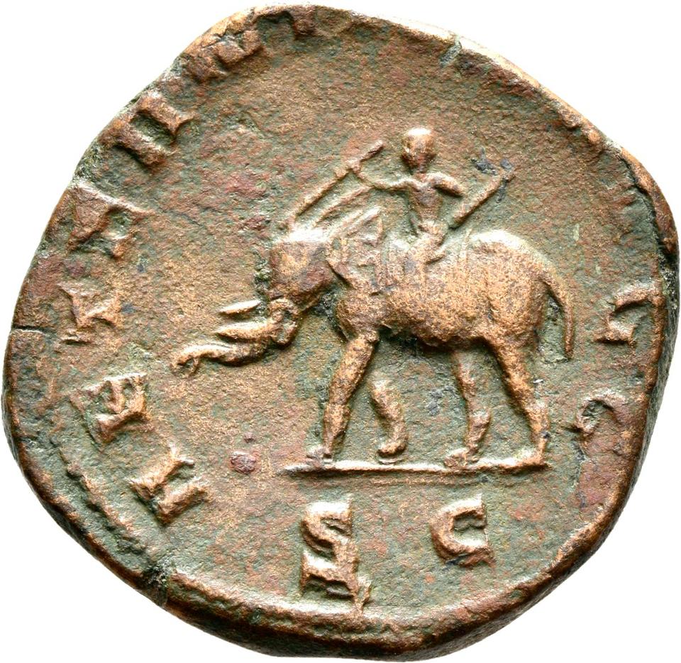 Philip the Arab, copper-alloy sestertius, collection photograph Rostock-ID1161, reverse