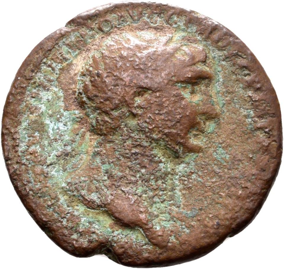 Trajan, copper-alloy as, collection photograph Rostock-ID356, obverse