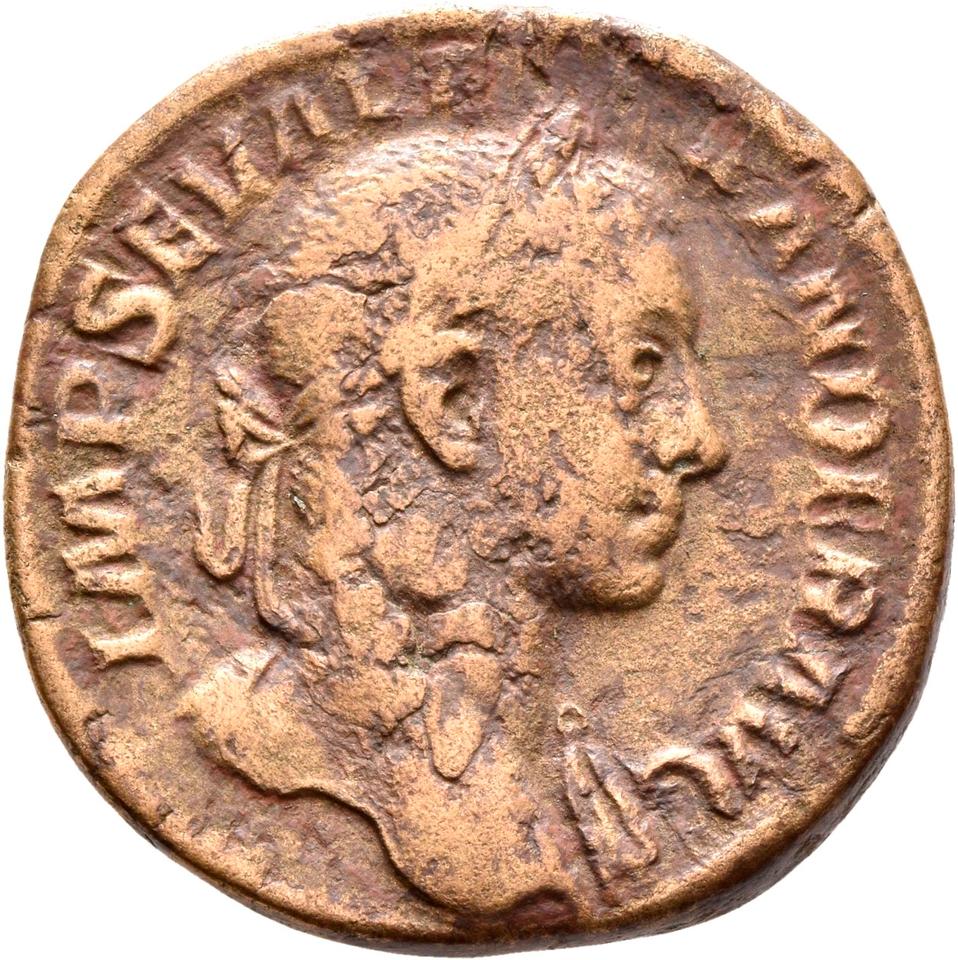Severus Alexander, copper-alloy sestertius, collection photograph Rostock-ID205, obverse