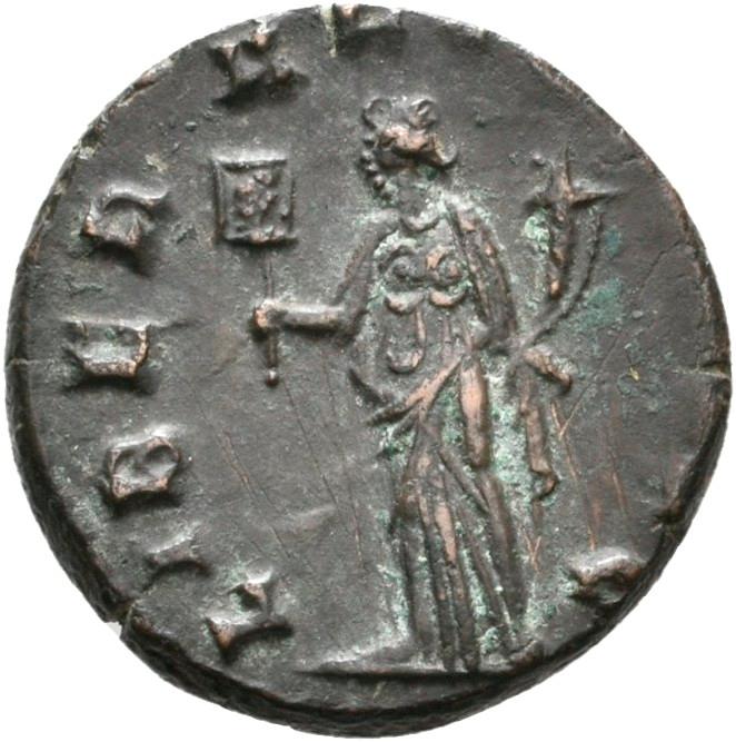 Claudius II Gothicus, silver antoninianus, collection photograph Rostock-ID1214, reverse