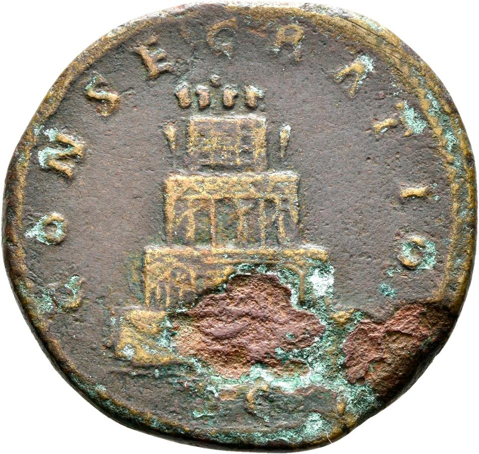 Marcus Aurelius, copper-alloy sestertius, collection photograph Rostock-ID278, reverse