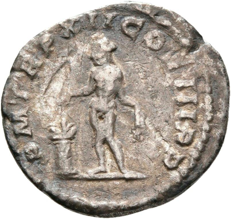 Septimius Severus, silver denarius, collection photograph Rostock-ID213, reverse