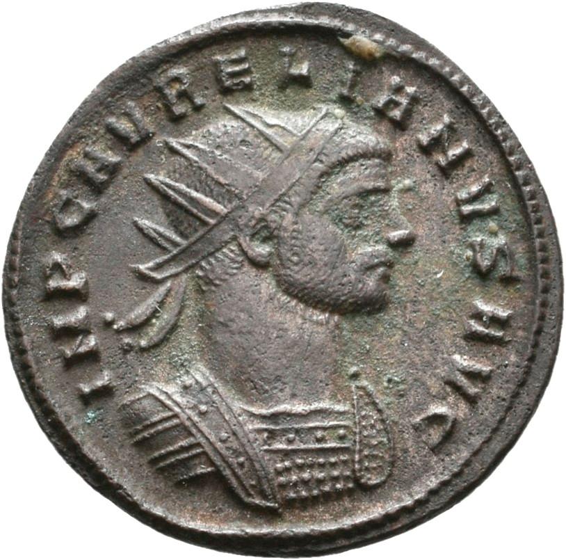 Aurelian, silver antoninianus, collection photograph Rostock-ID1243, obverse