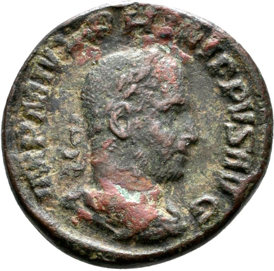 Philip the Arab, copper-alloy as, collection photograph Rostock-ID1170, obverse