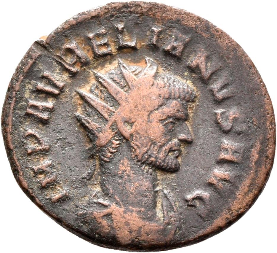 Aurelian, silver antoninianus, collection photograph Rostock-ID1242, obverse