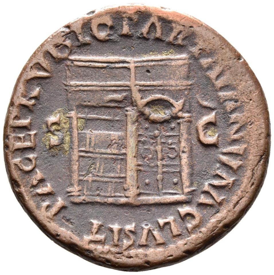 Nero, copper-alloy as, collection photograph Rostock-ID61, reverse
