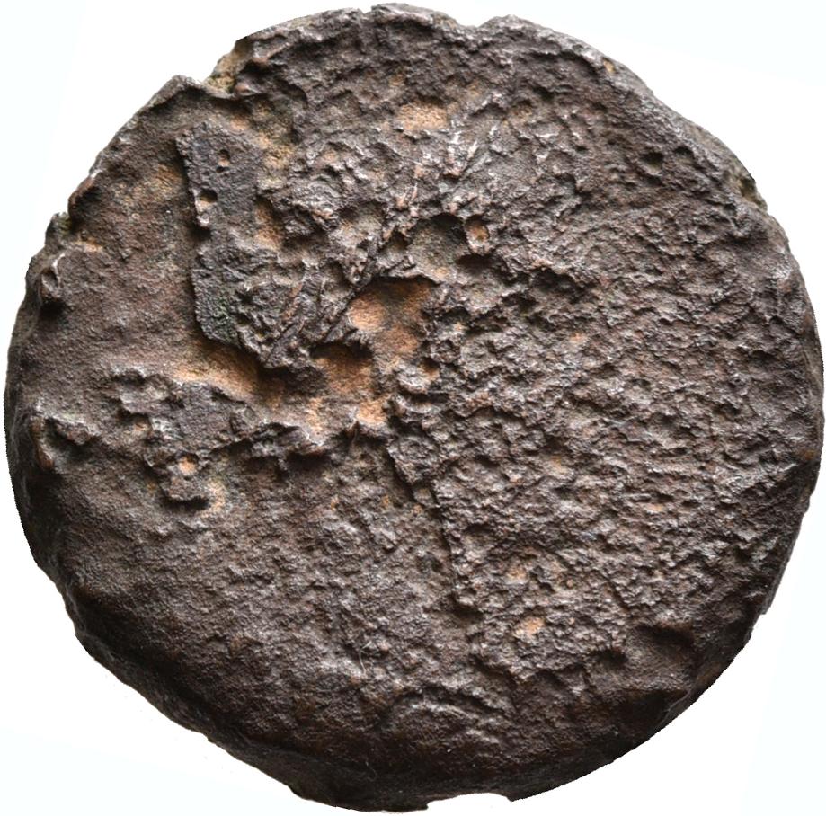 Augustus, copper-alloy as, collection photograph Rostock-ID26, obverse