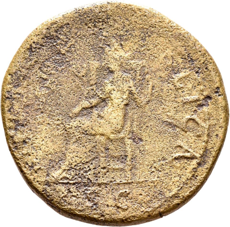 Hadrian, copper-alloy sestertius, collection photograph Rostock-ID148, reverse