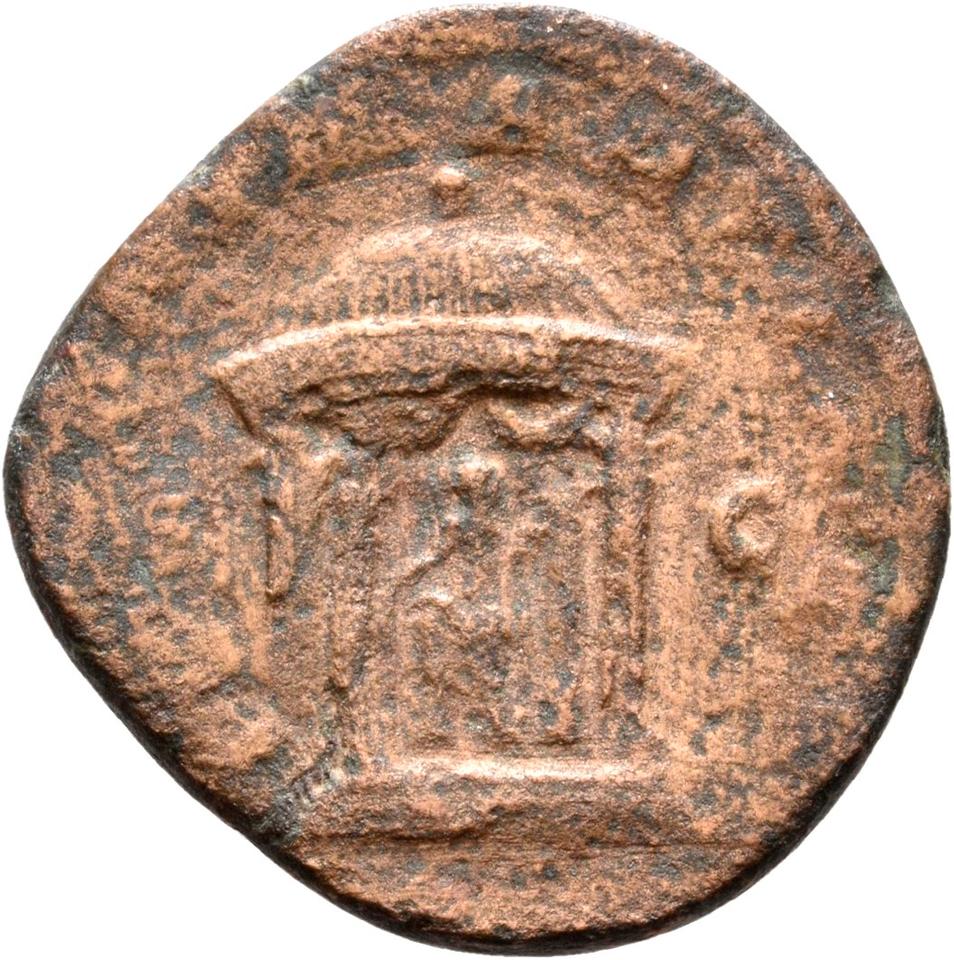 Volusian, copper-alloy sestertius, collection photograph Rostock-ID1185, reverse