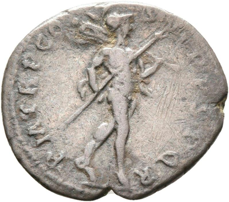 Trajan, silver denarius, collection photograph Rostock-ID118, reverse