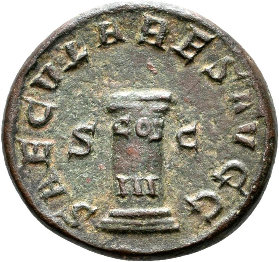 Philip the Arab, copper-alloy as, collection photograph Rostock-ID1170, reverse
