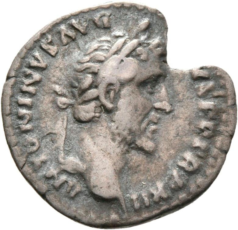 Antoninus Pius, silver denarius, collection photograph Rostock-ID174, obverse