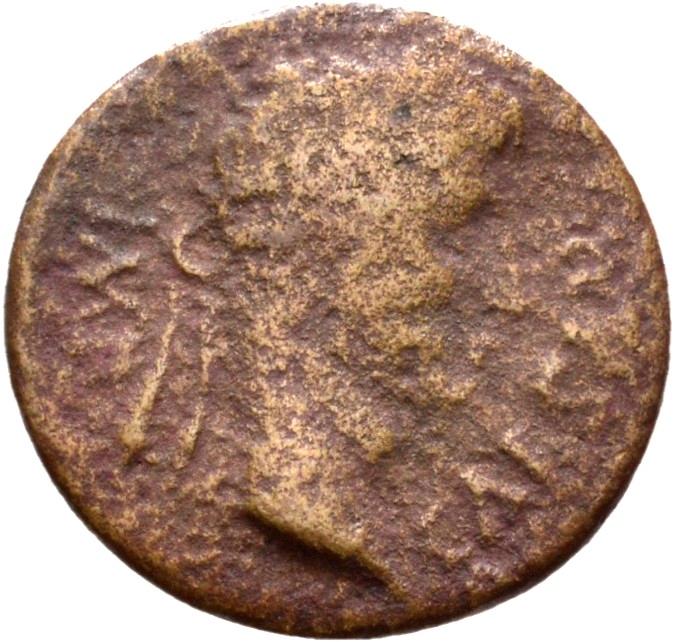 Augustus, copper-alloy quadrans, collection photograph Rostock-ID568, obverse