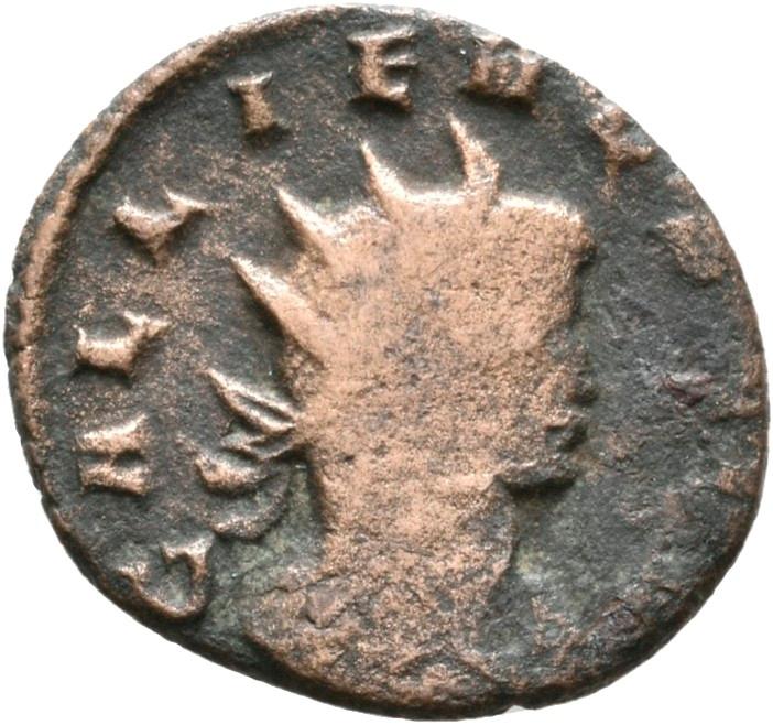 Gallienus, silver antoninianus, collection photograph Rostock-ID1137, obverse