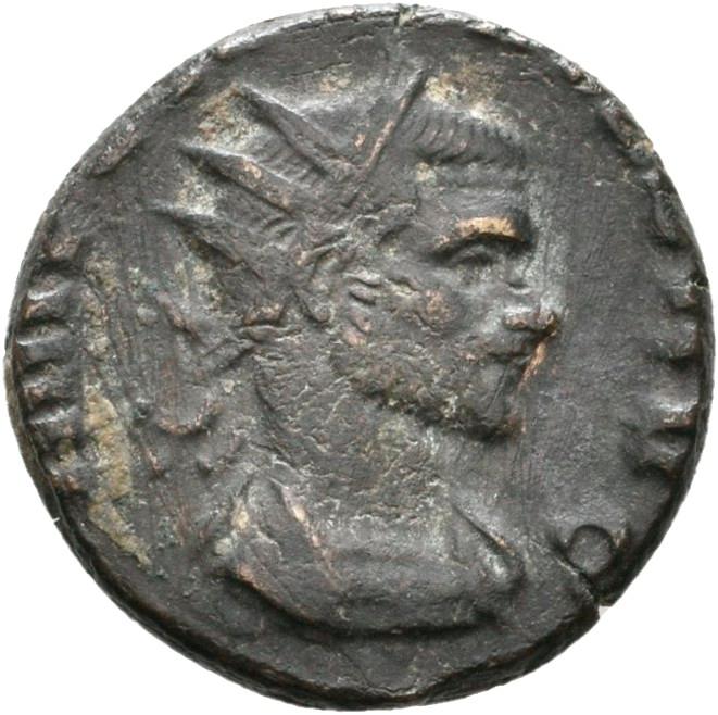 Claudius II Gothicus, silver antoninianus, collection photograph Rostock-ID1214, obverse